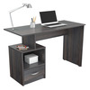 Inval Multi-Level Writing Desk 47.2 in. W Rectangular Tobacco Chic with One Drawer ES-14803